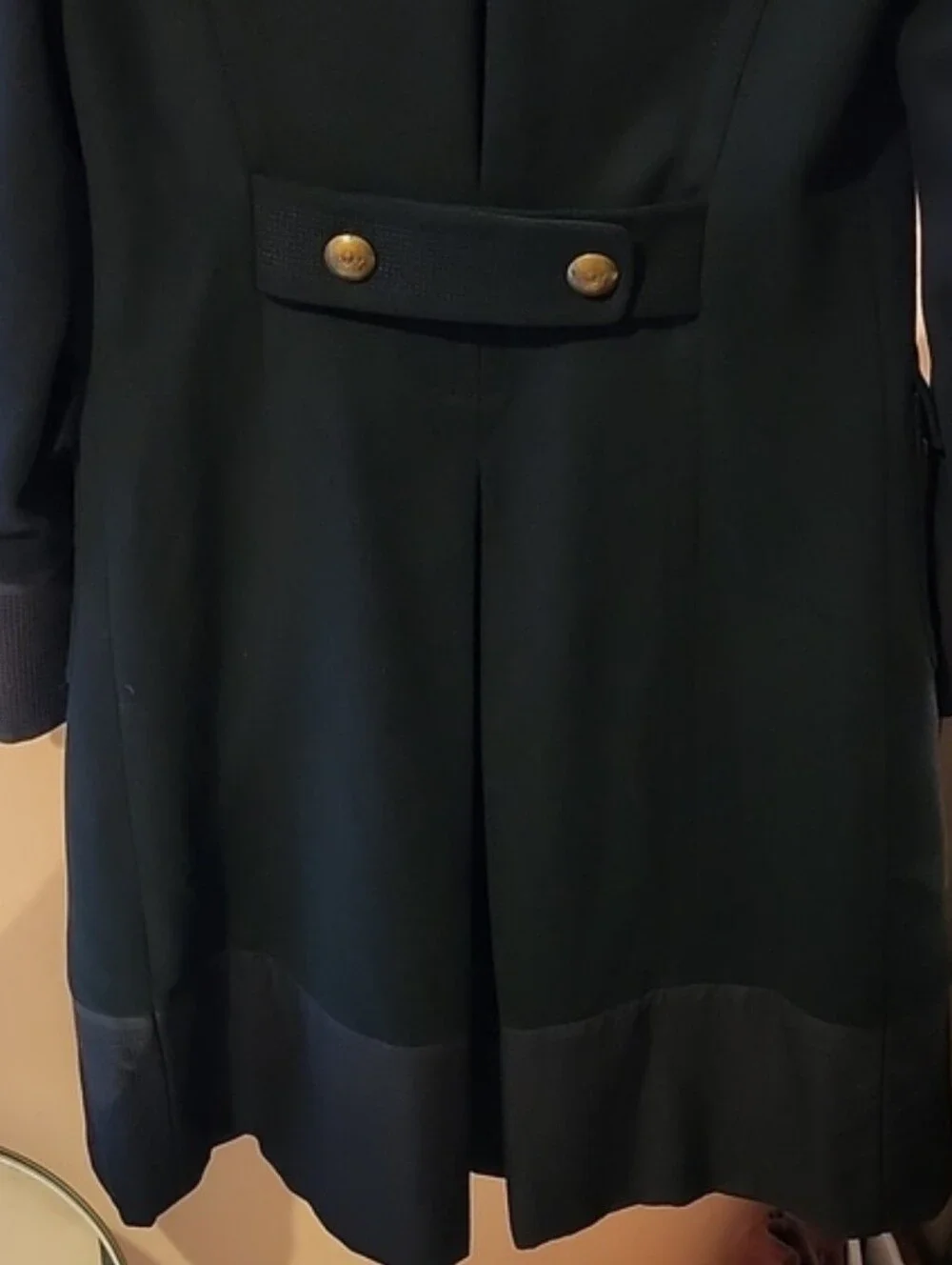 J. Crew Black Military-Style Wool Coat - Picture 10 of 14